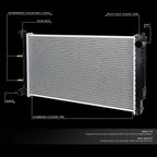 Full Aluminum Core Cooling Radiator for Subaru Legacy (1990–1994) DPI 1183