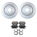 Set of 4 Hella Rear Rotors & Akebono EURO Ceramic Brake Pads for A8 Quattro S8
