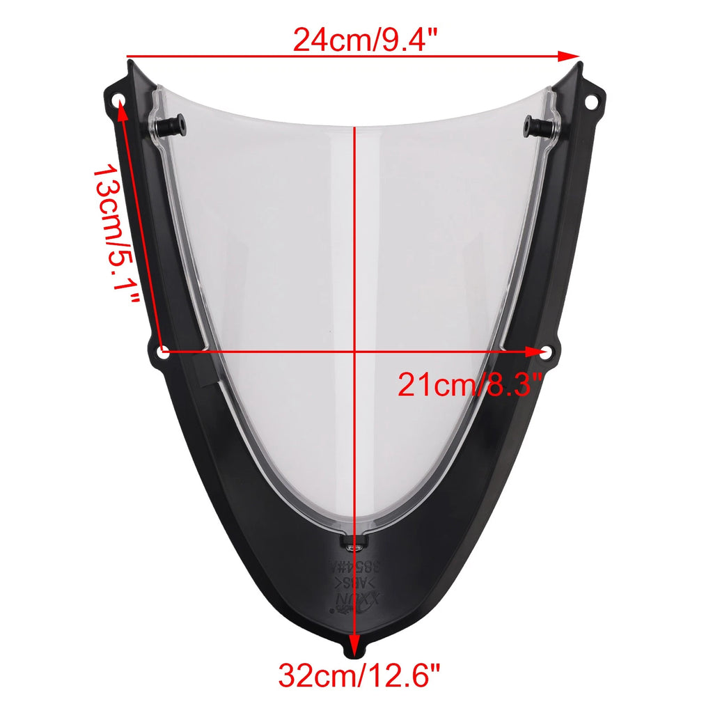 Headlight Fairing Windshield for Aprilia RS 660 (2020–2024) Matt Black + Clear