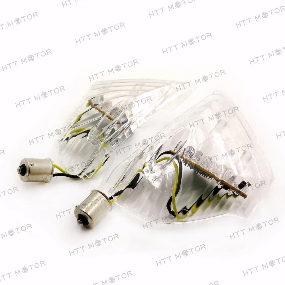 Clear Turn Signal Lens Cover w/ LED for Suzuki GSXR600 750 (2006–2007) GSXR1000 (2005–2006)