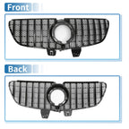 Front Upper Bumper Grille for Mercedes-Benz V-Class (2020-2024) Glossy Black