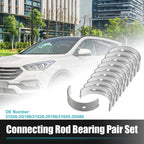 Set of 4 Crankshaft Main Bearings No.210202G100 for Hyundai Kia 2.0L 2.4L (2008–2020)