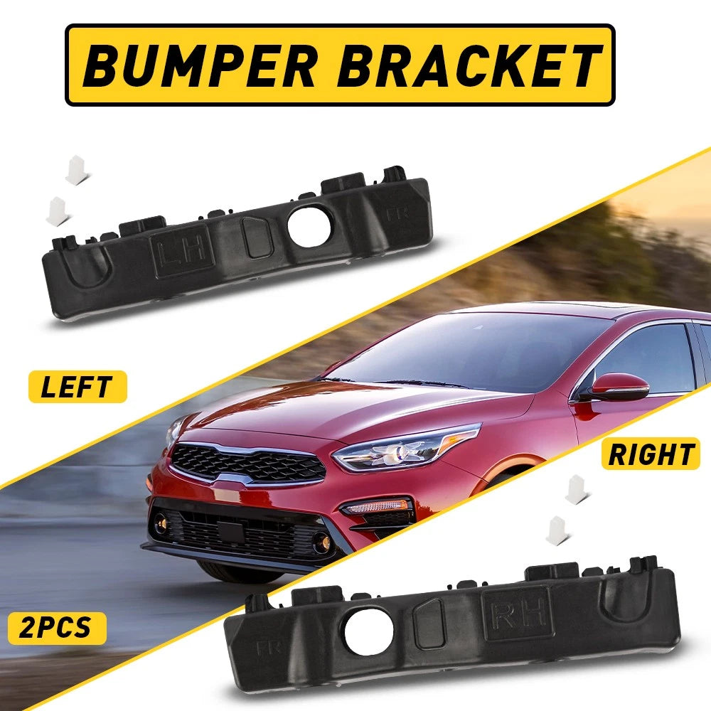 Set of 2 Front Bumper Bracket Retainers for Kia Forte (2019–2022)