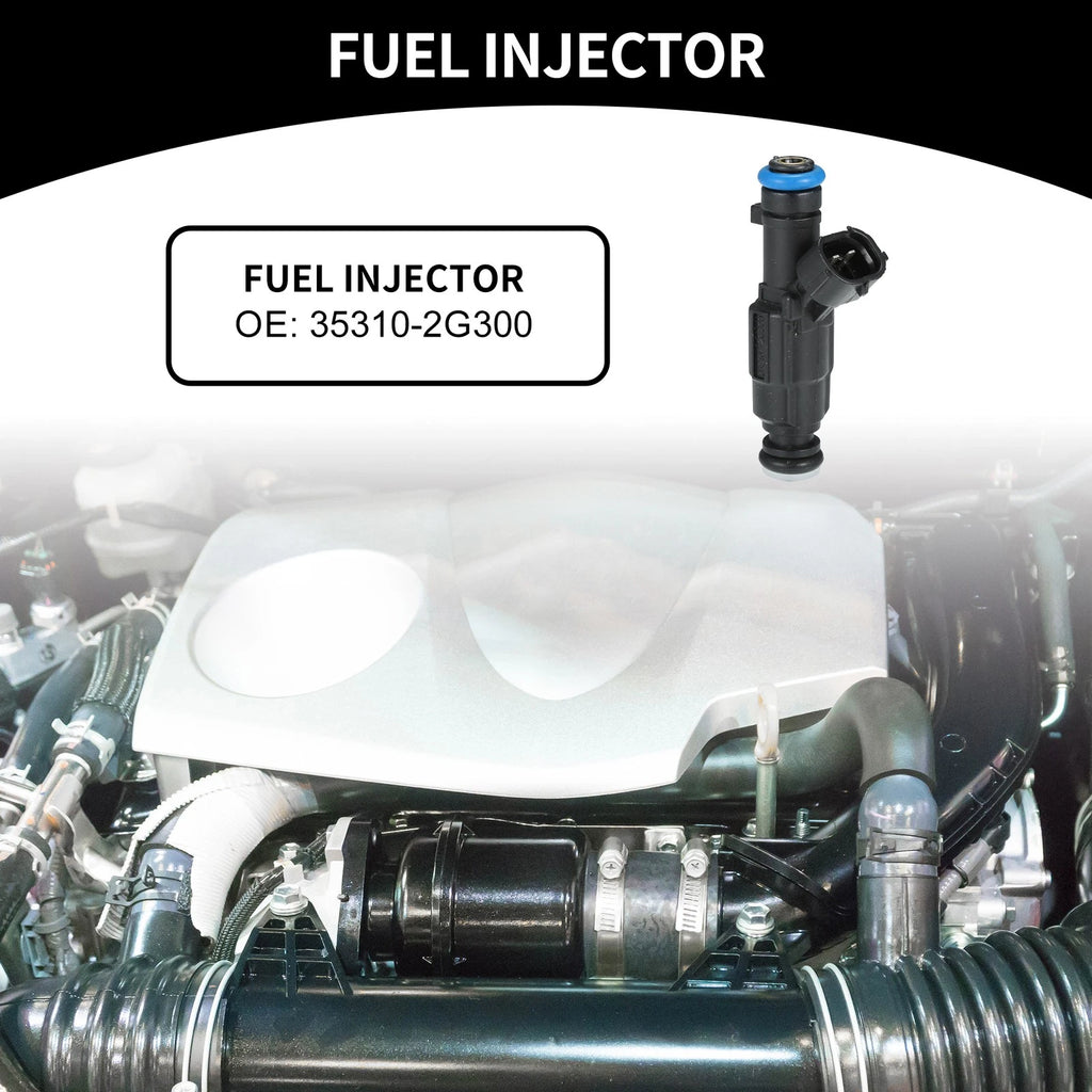 Fuel Injector No. 353102G300 for Kia Optima (2009–2010) 2.4L Black