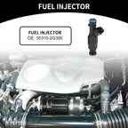 Fuel Injector No. 353102G300 for Kia Optima (2009–2010) 2.4L Black