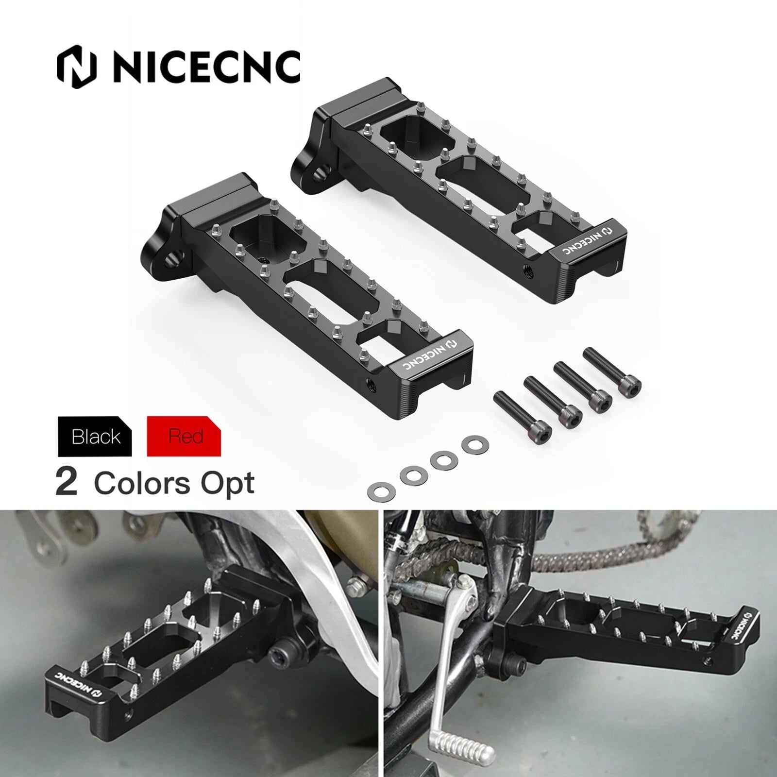 Set of 2 Foot Rest Pedals for Honda TRX 450 ER/R (#50610-HP1-305) (2006–2014)