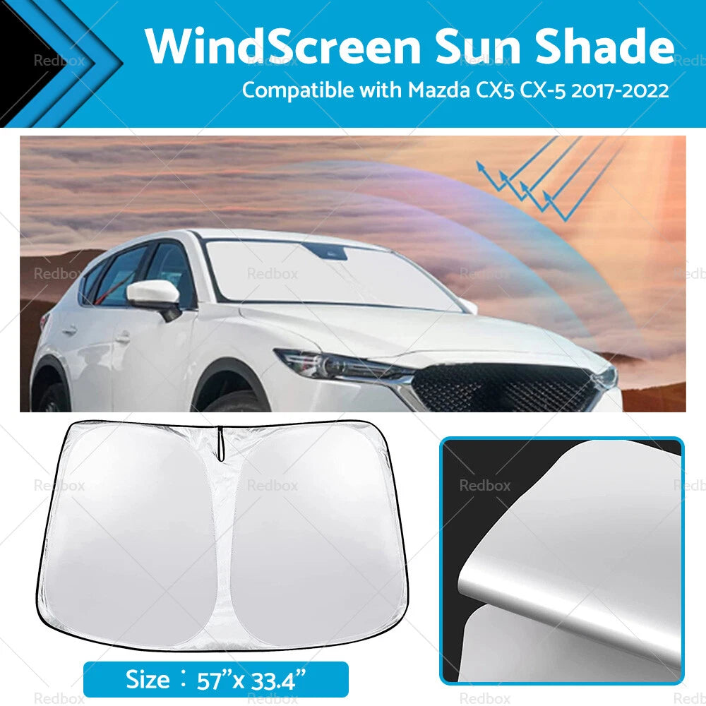 WindScreen Sun Shade for Mazda CX-5 (2017–2022) UV Block Foldable