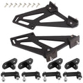 Set of 2 CNC Rear Wing Trunk Racing Tail Spoiler Legs Mount Brackets for Universal Car