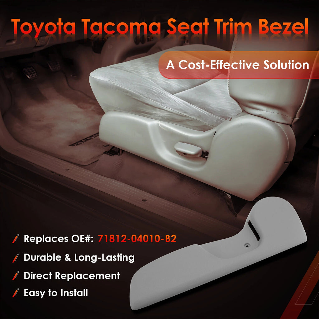 Driver Side Seat Trim Panel Bezel Cover for Toyota Tacoma (1995-2004)
