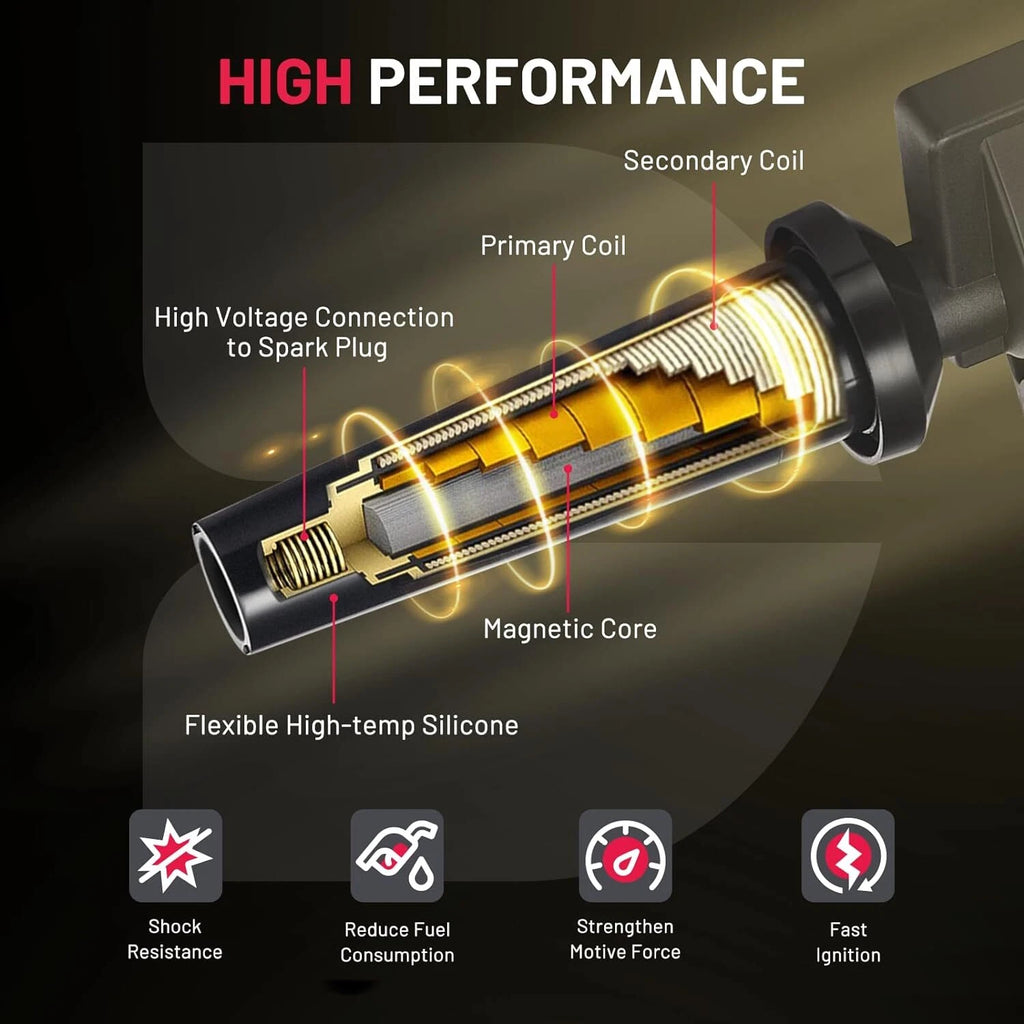 Set of 6 Ignition Coils for Chevy Traverse 2009 (3.6L V6)