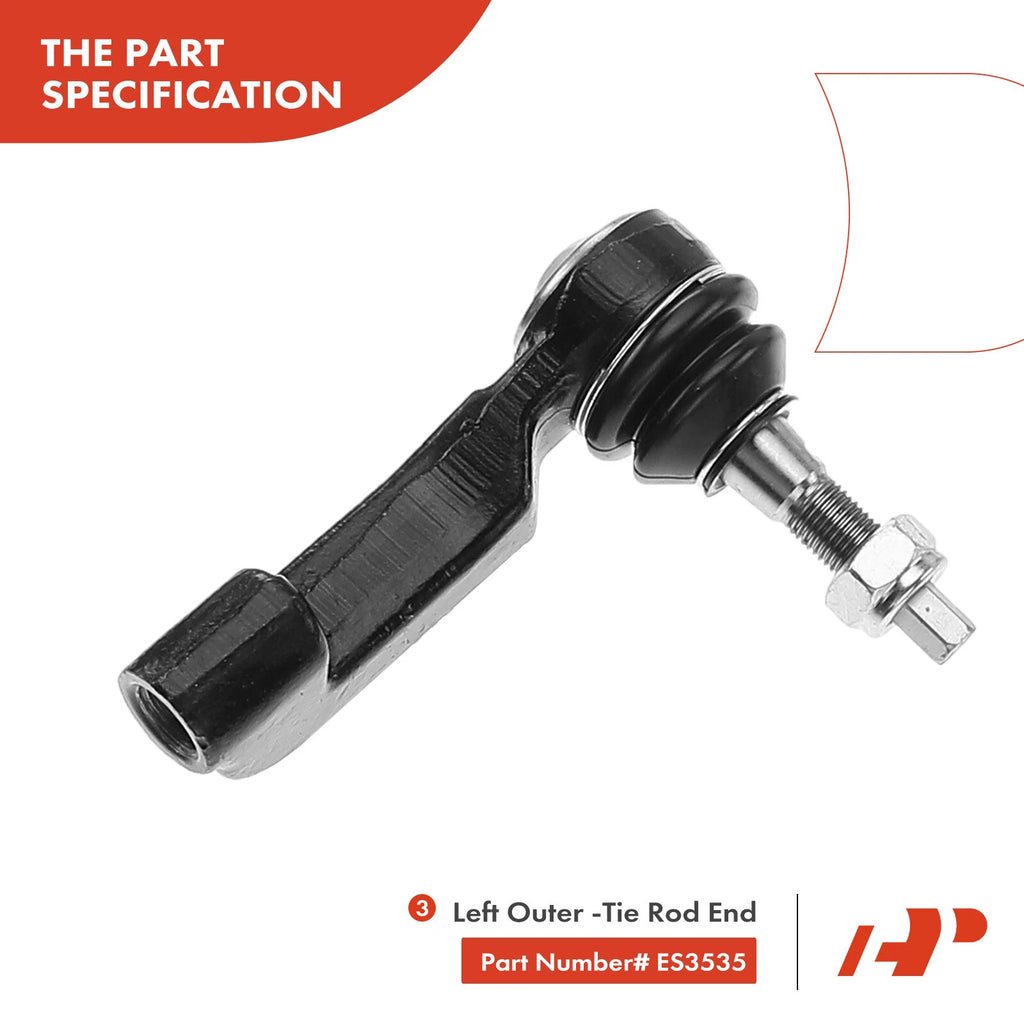 10x Control Arm, Sway Bar Link & Tie Rod for Jeep Liberty (2002–2004)