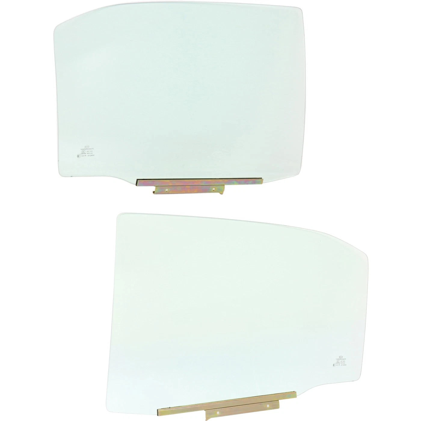 Set of 2 Door Glass for Toyota Camry (2007–2011) Rear Driver & Passenger