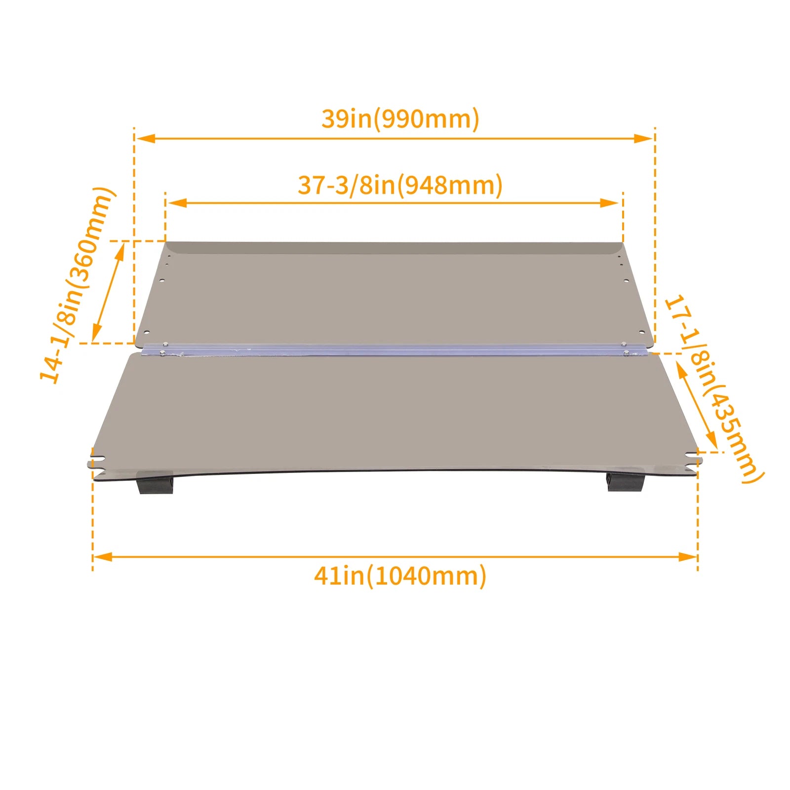 Folding Tinted Windshield for EZGO TXT & Medalist (1994–2014)