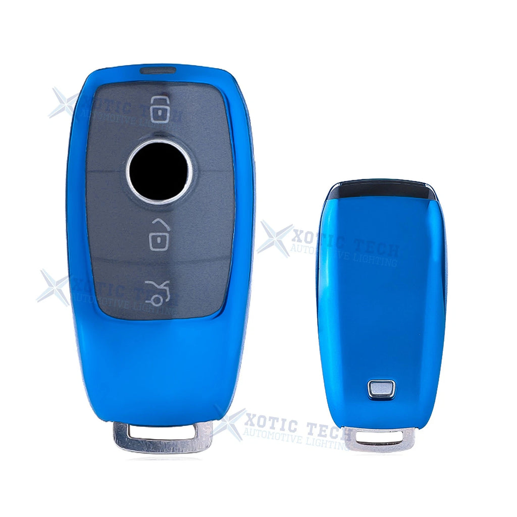 Soft TPU Smart Button Key Fob Cover for Mercedes-Benz C E S (2010–2019)
