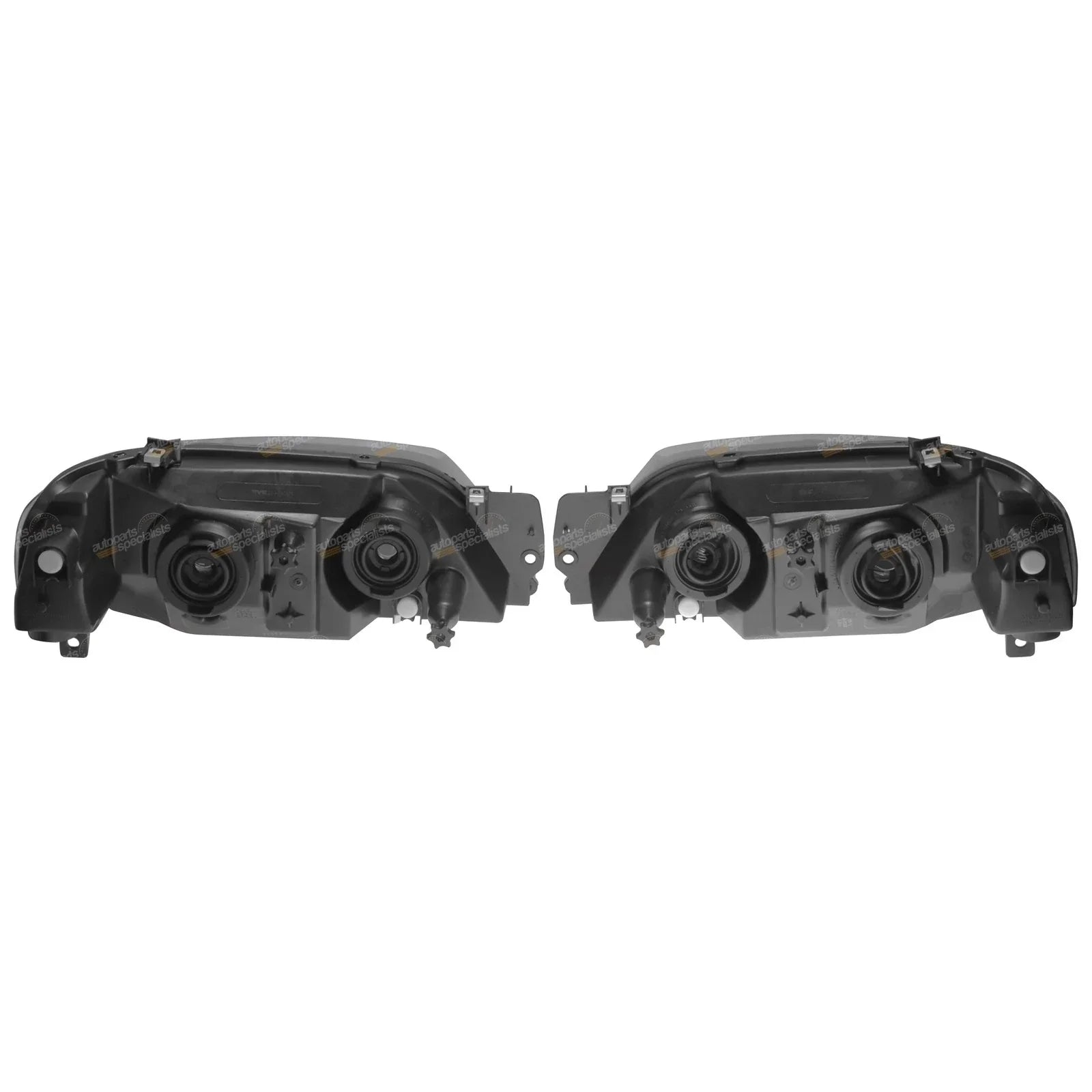 LH+RH Black Headlights for Ford Falcon BF Series 2 Futura XT (2005-2008)