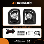 Front Fog Lamp Assembly for GMC Sierra 2500HD/3500HD (2015–2019) 22902334 Halogen