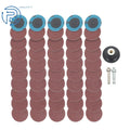 50PCS 2 Inch 60 Grit Aluminum Oxide Sanding Discs for Die Grinder