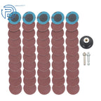 50PCS 2 Inch 60 Grit Aluminum Oxide Sanding Discs for Die Grinder