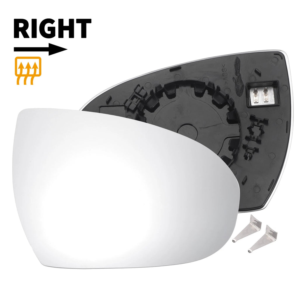Heated Right Side White Mirror Glass for Hyundai Tucson (2015–2020)