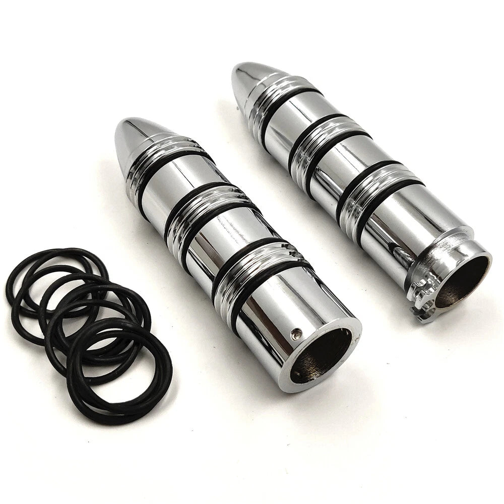 O Ring Chrome Hand Grip for Harley Dyna Low Rider / Honda Shadow 600 VLX (1991–2023)