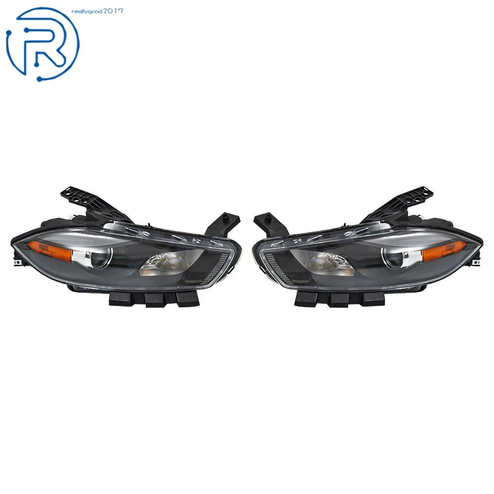 Halogen Headlights for Dodge Dart (2013-2015) W/O Bulbs