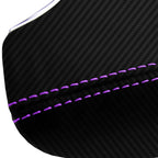 Console Armrest Cover for Infiniti G37 (2010–2014) Carbon Fiber Purple Stitch