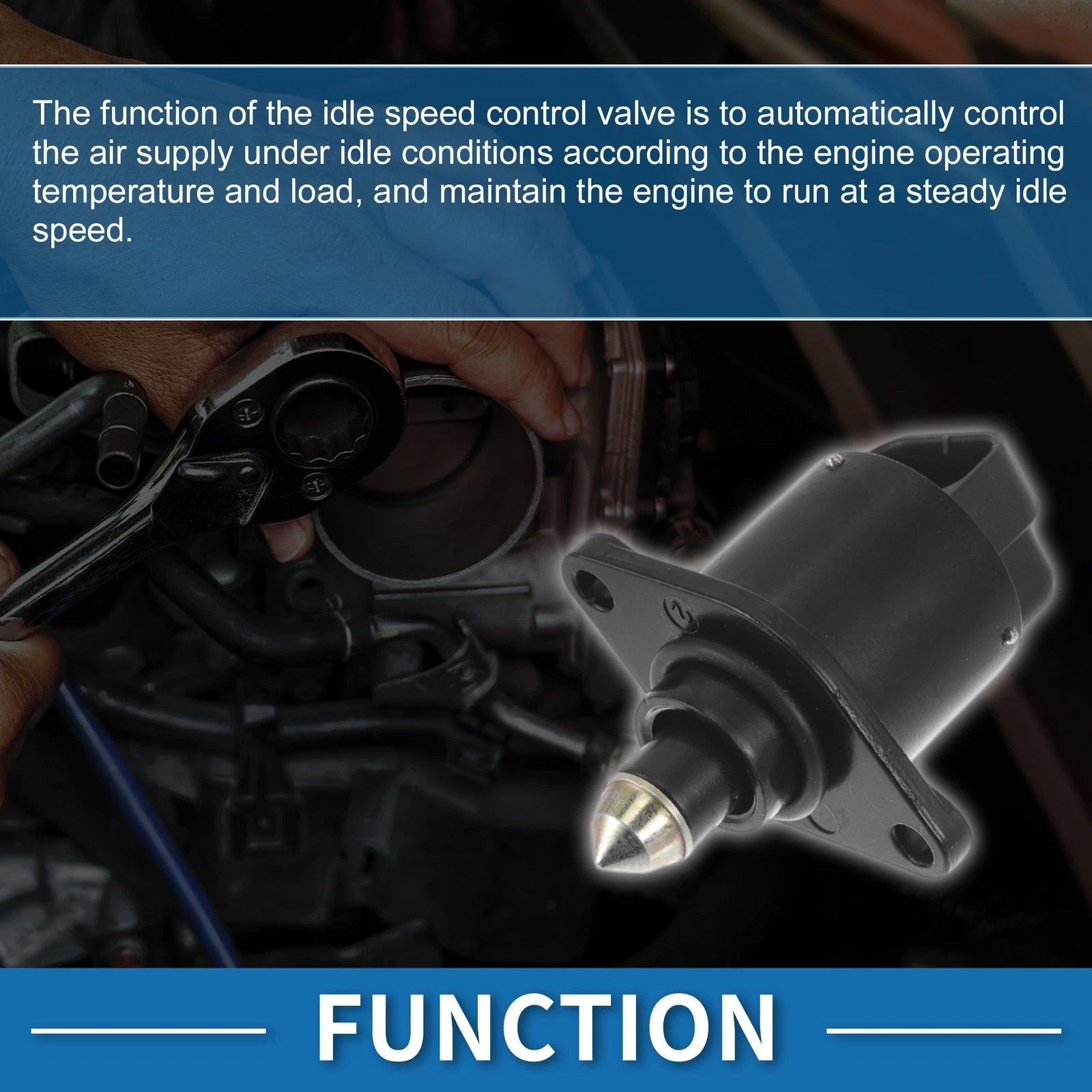 Idle Air Control Valve for Chrysler Sebring (1995–1999) No. 4861084