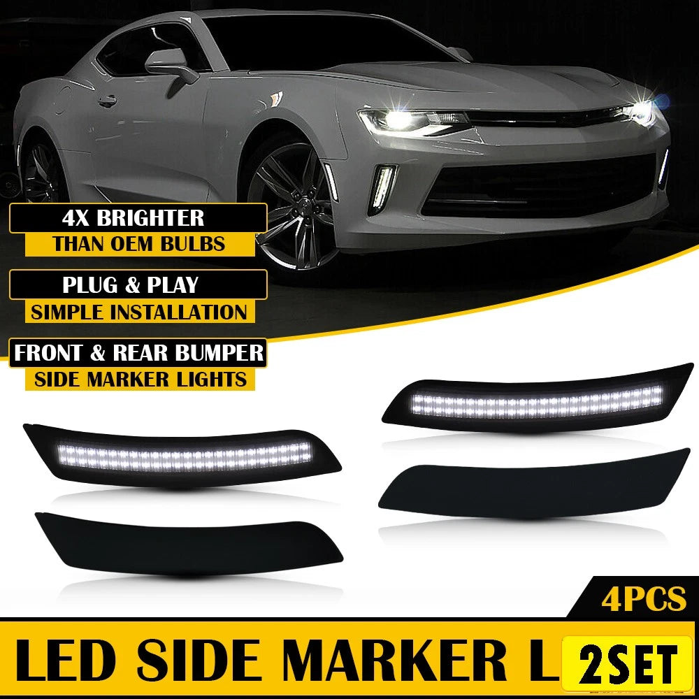 Set of 8 LED Trailer Side Marker Clearance Lights for Various Models
