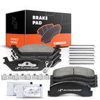Set of 8 Front & Rear Ceramic Brake Pads for Ford F-150 (2010–2011)