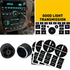 Control Climate Button Sticker + Knob for Chevrolet Silverado/Avalanche (2007–2013)