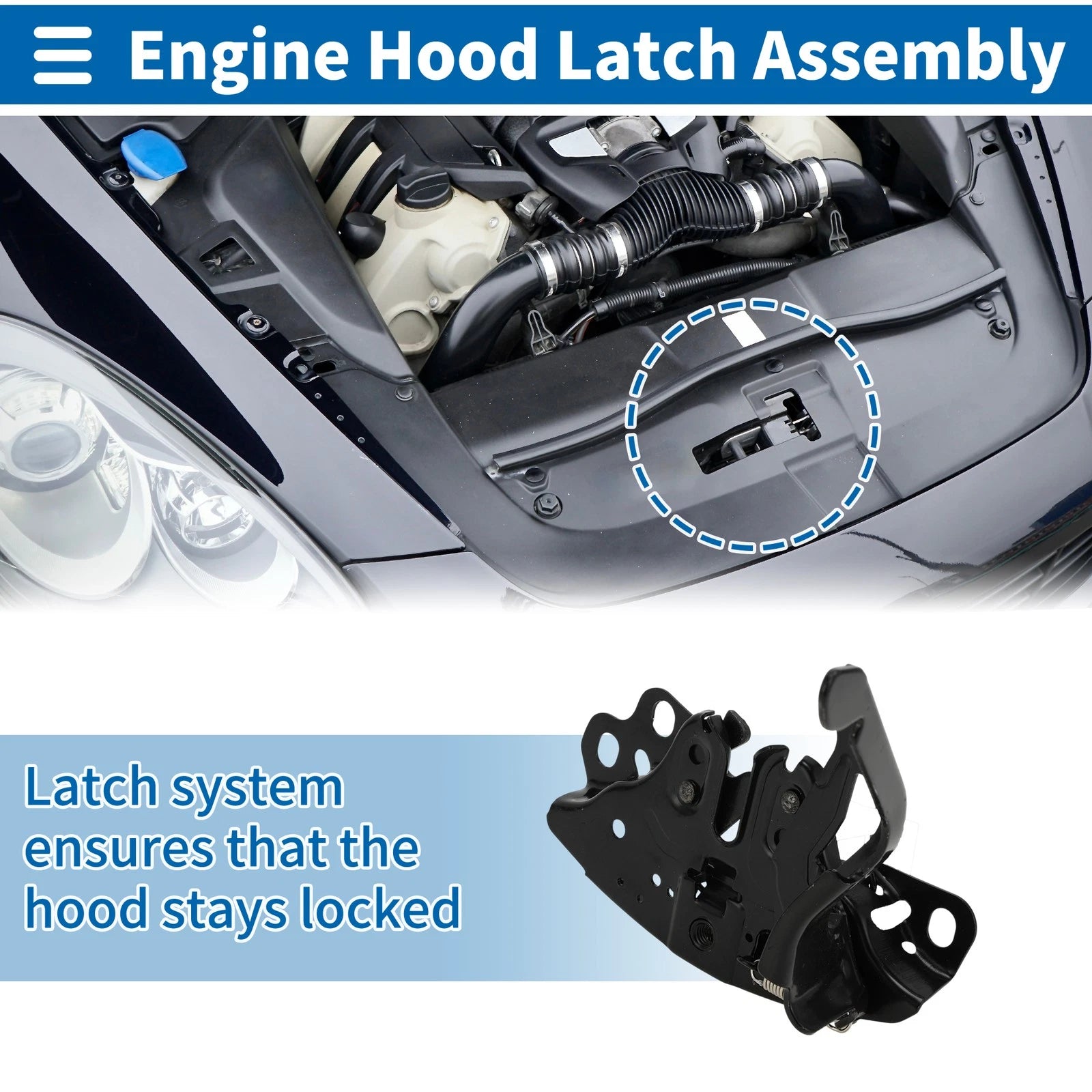Hood Latch Assembly for Nissan Altima (2007–2013) No. 65601JA000 1 Pc