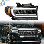 Headlamp for GMC Acadia SL/SLE (2020–2023) Built-In LED Chrome Right