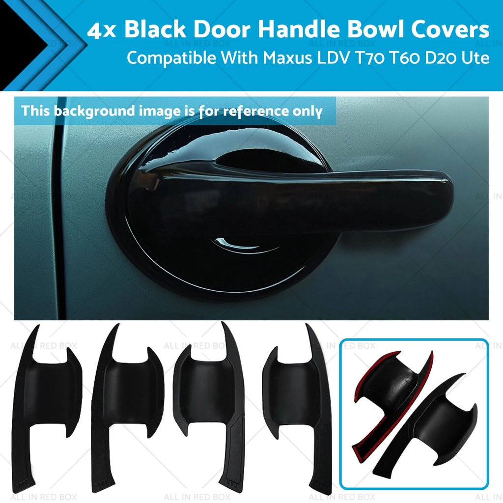 Black Door Handle Bowl Cover for Maxus LDV T70 T60 D20 Ute (2019–2022)