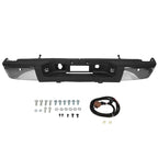 Chrome Steel Bumper Set for Chevy Silverado & GMC Sierra (2007–2014)