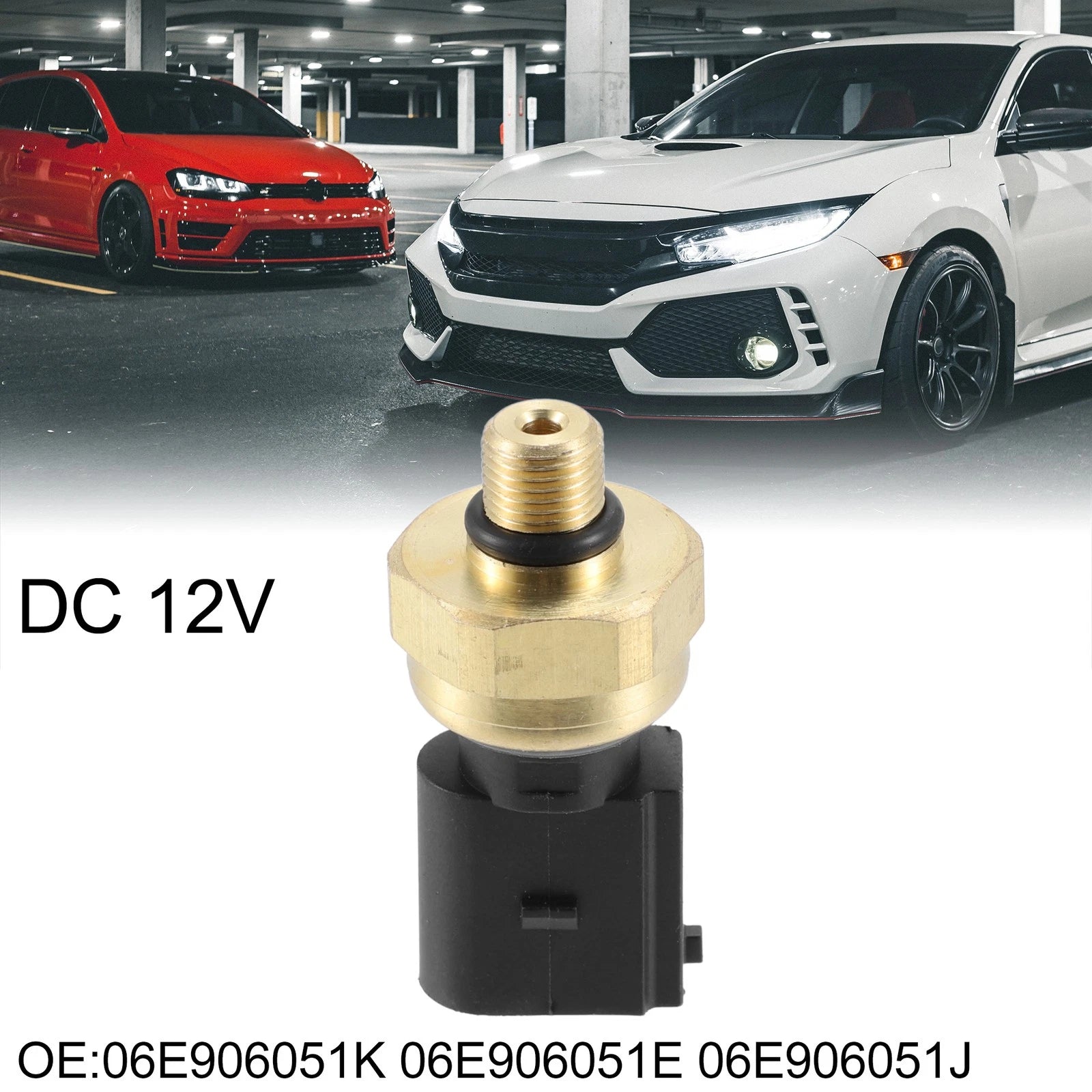 Fuel Pressure Sensor 06E906051K for Audi A4 A6 Quattro, Volkswagen Jetta (2001–2015)