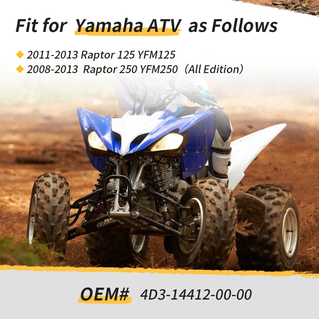 Air Box Lid Cover Cap & Seal for Yamaha Raptor 125 250 (2008–2013) 4D3-14412-00-00