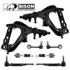 8pc Front Control Arms Tie Rod Sway Bar Links Kit for Chevy GMC