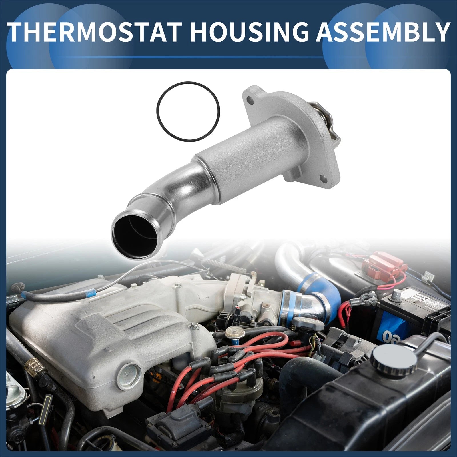 Thermostat Housing for GMC Envoy, Chevrolet Trailblazer 4.2L (2002–2009)