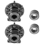 Front and Rear Wheel Bearing and Hub Assembly Kit for Mazda CX-9 (2007–2015) AWD