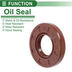 Set of 5 Oil Seal Rotary Shaft Seal FKM Rubber 22x45x7mm