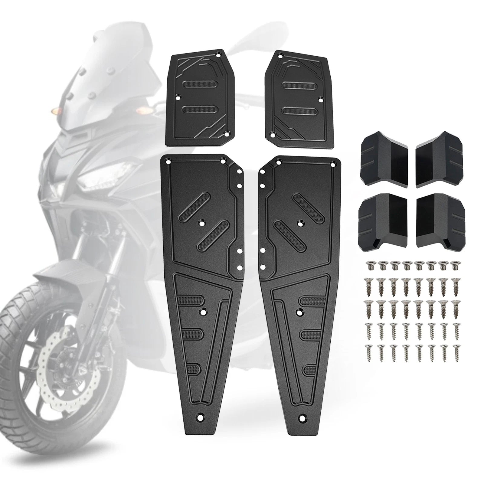 Footboard Foot Rest Pad Peg Pedal Plate for Aprilia SR GT200 SR GT125 (2022–2023)