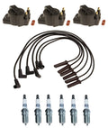 Ignition Wires 3 Coils 6 Spark Plugs Kit for Chevy Pontiac 3.8L V6 (1995–2005)