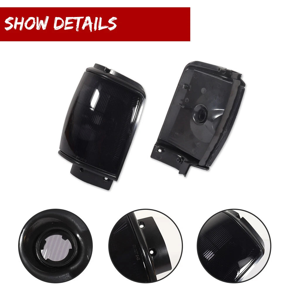 2X Smoked Front Bumper Corner Lights for Toyota Pickup, 4Runner (1984–1986)