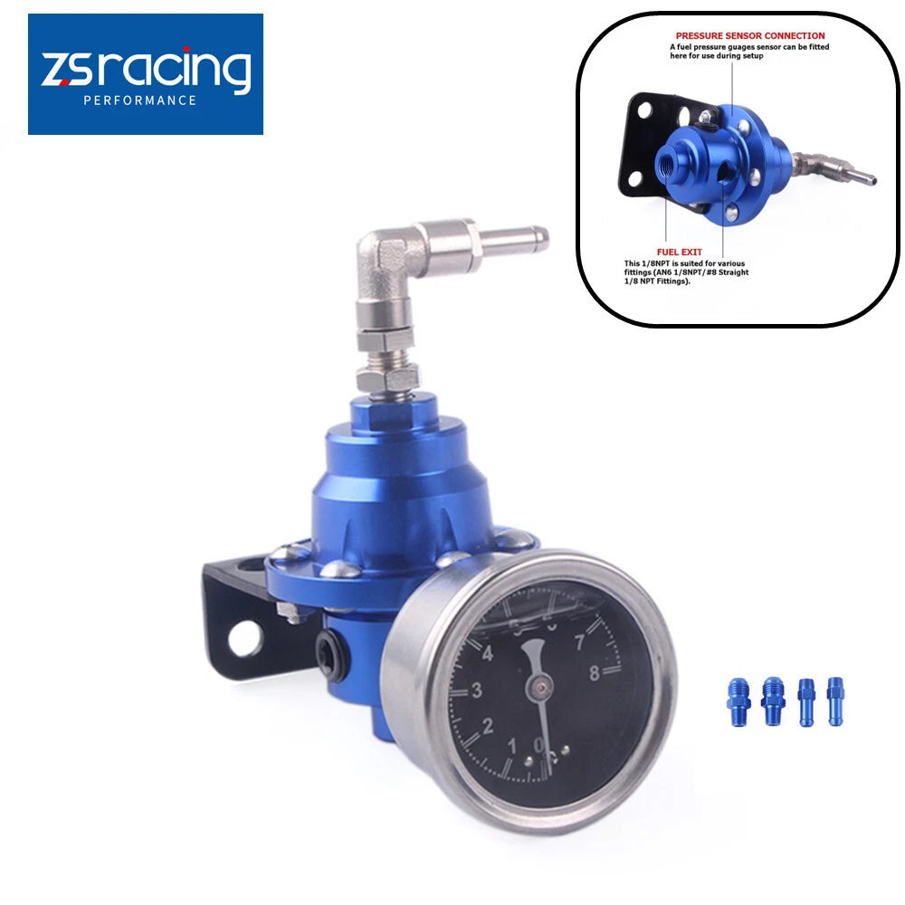 Adjustable Fuel Pressure Regulator with kPa Oil Gauge Kit