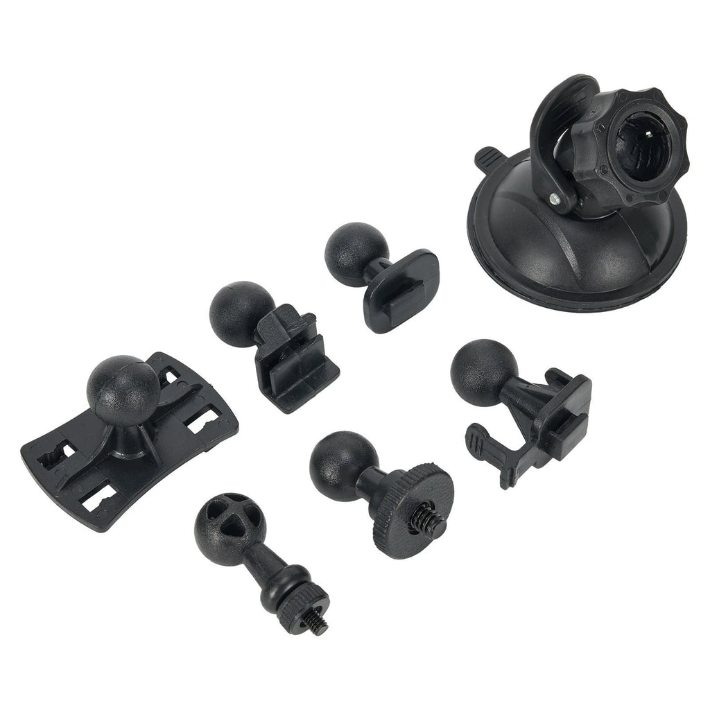 Suction Cup Mount for Dash Cam with 6 Adapters for Vehicle Video Recorder
