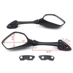 Set of 2 Black Rearview Mirrors for Suzuki GSX-R 1000 (2017–2021)