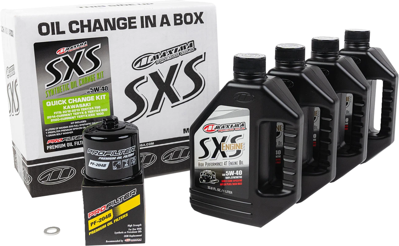 Synthetic Oil Change Kit for Kawasaki Teryx (2014–2023) - 5W40