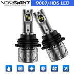 2X 9007 LED Headlight Bulbs Kit for High Low Beam Light (6500K)