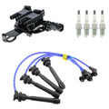 Ignition Coil & NGK 4 G-Power Spark Plugs Wire Set for Tucson (2010–2015)