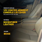 Leather Center Console Armrest Lid Cover for Lexus LS460 (2007–2016) Beige